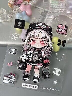 2/$20 : Cutie Girl sticker : dress up in Chanel style